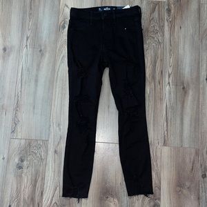 Hollister Black Ripped Jeans